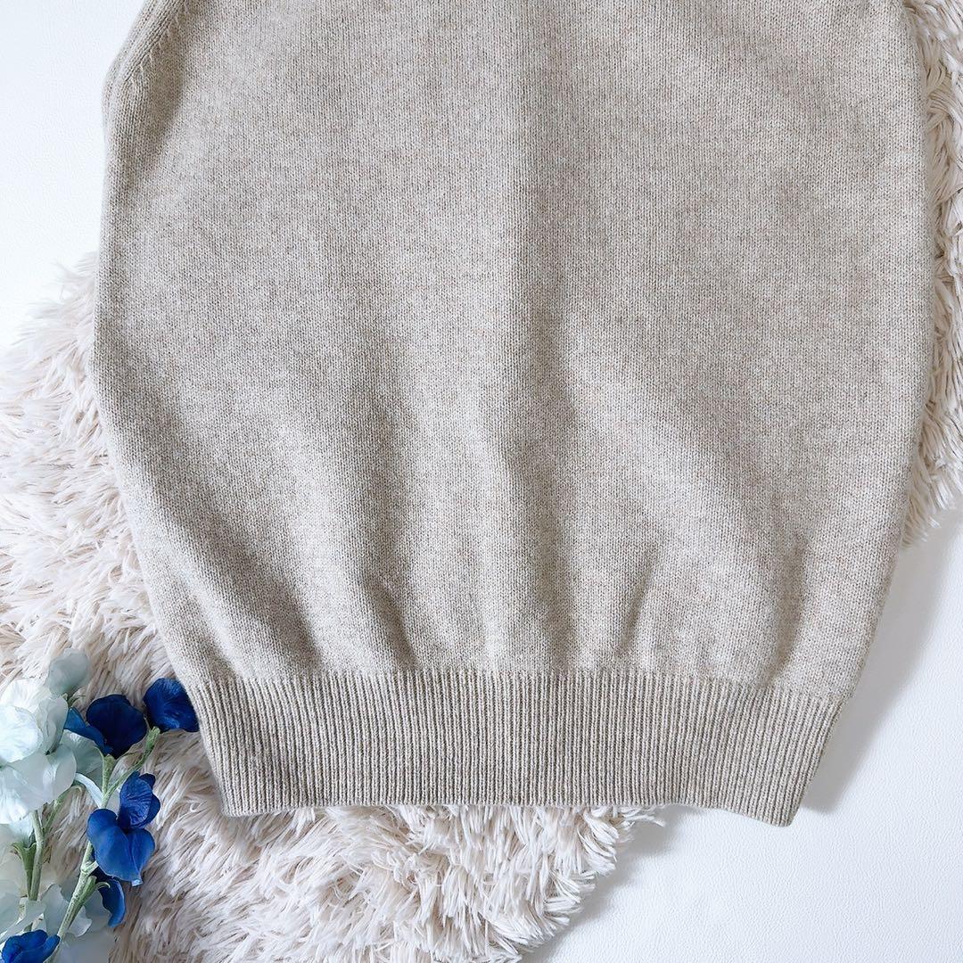 未使用級ꕥ北欧暮らしの道具店 あったかウールニットベスト いつものコーデが広がる