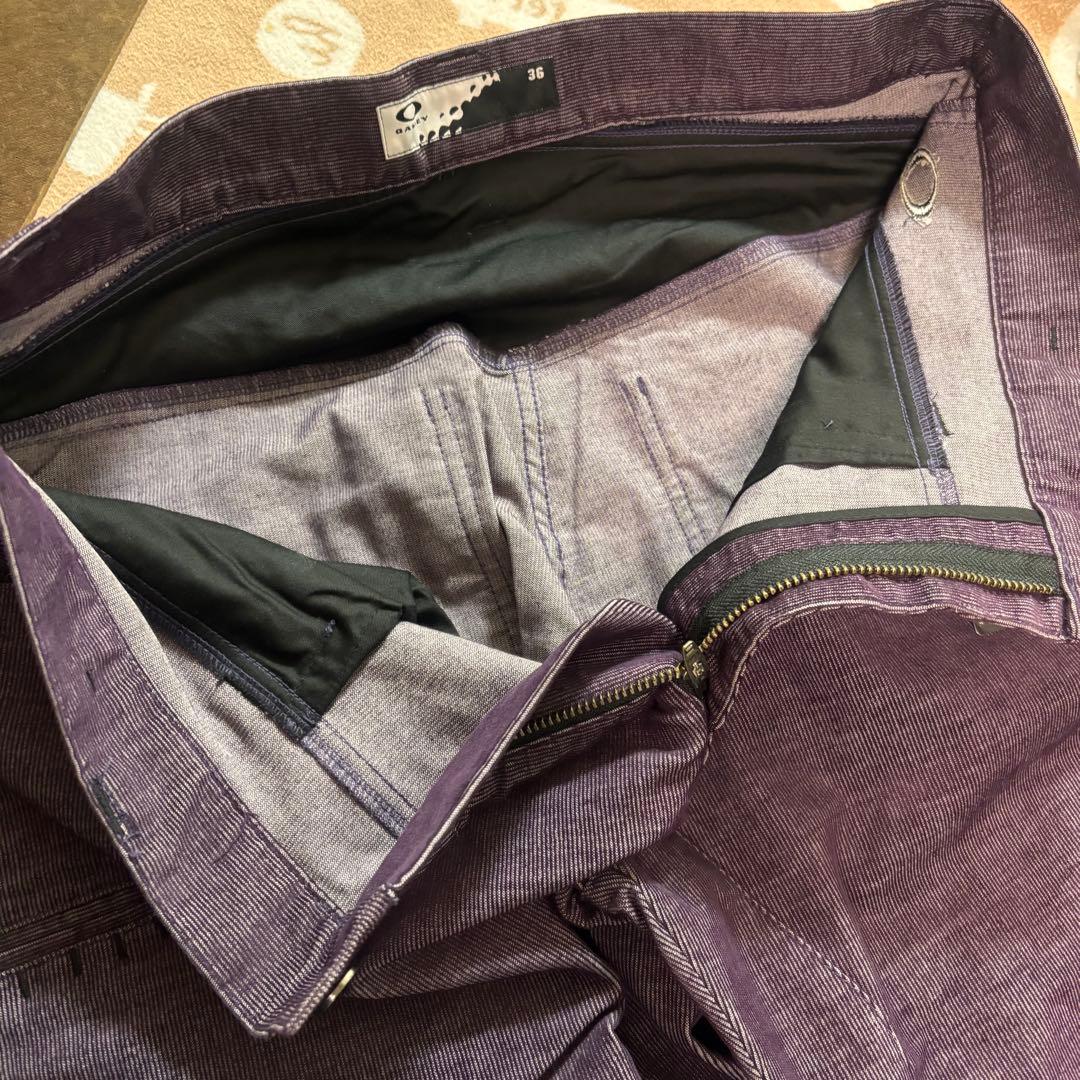 【新品】【OAKLEY】【421908JP】ゴルフ　ストレッチパンツ【36】紫