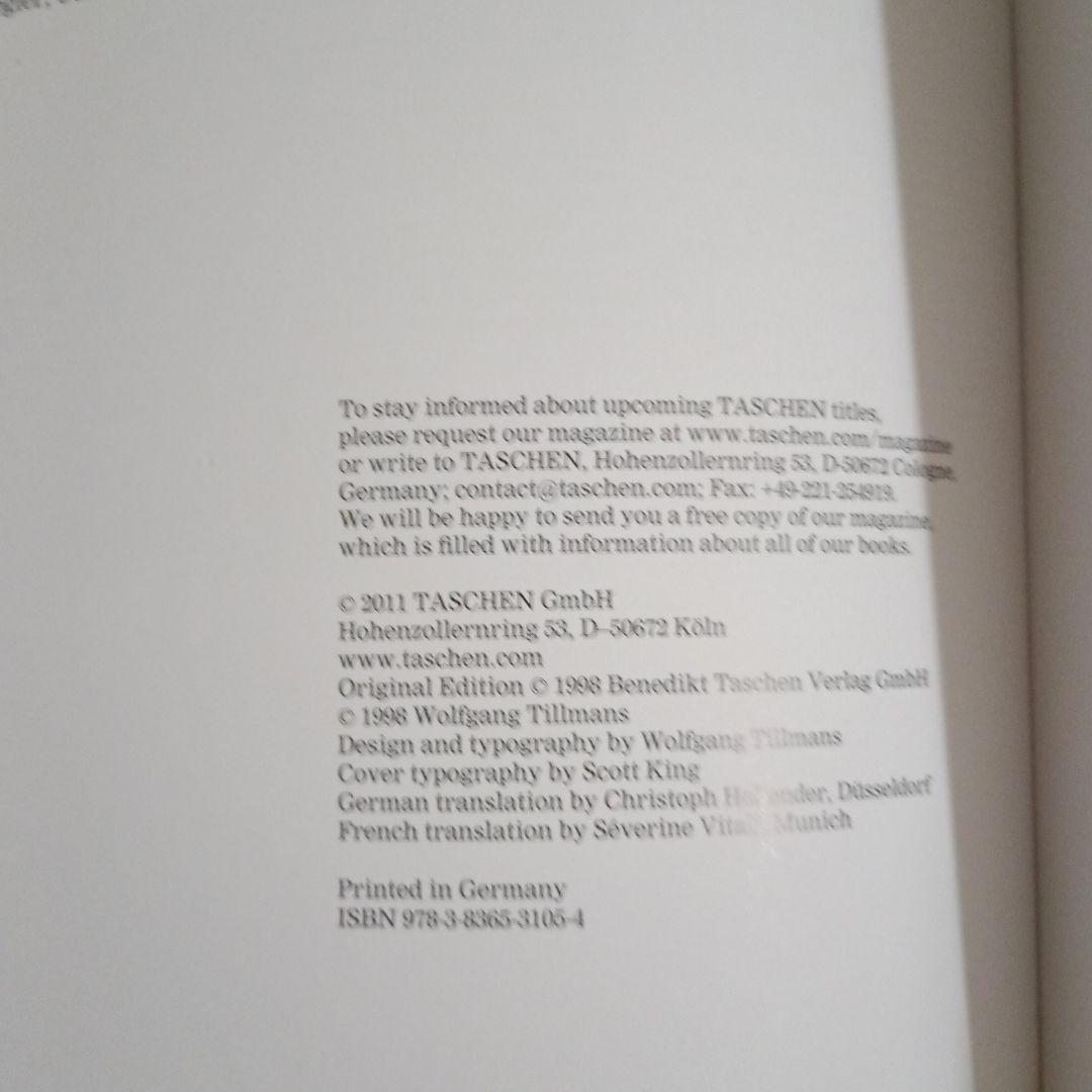 Wolfgang Tillmans／TASCHEN