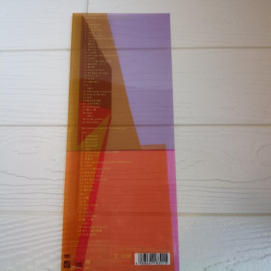 ★中古美品★Mr.Children/miss you LIVE〈2枚組DVD〉