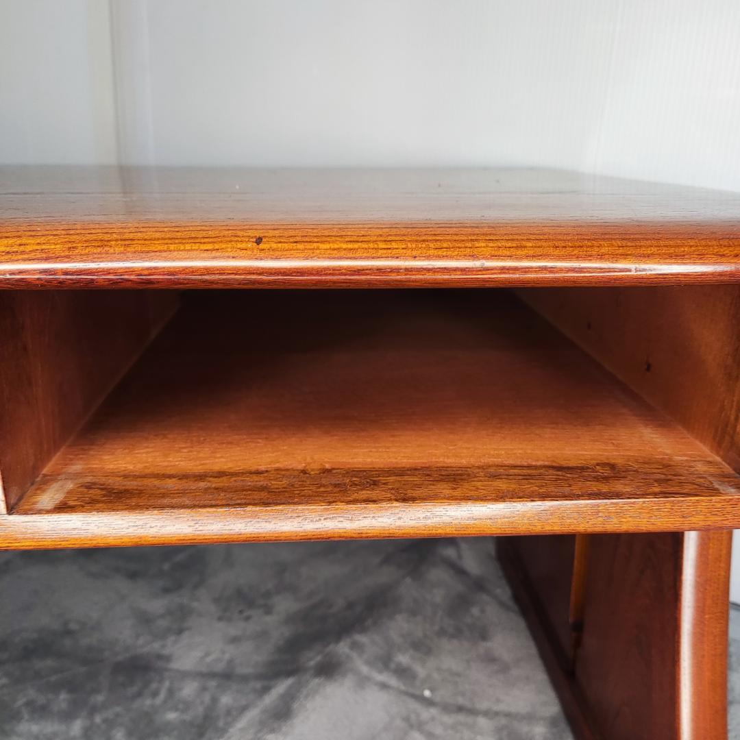 中古　最高級！指物工芸家具　駿河工芸　総欅(ケヤキ)無垢材　座机　文机