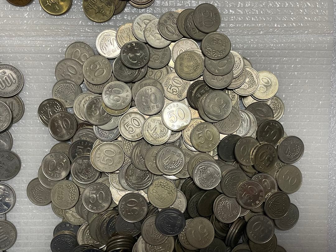 古銭　韓国硬貨　韓国　韓国ウォン　100ウォン　50ウォン　10ウォン