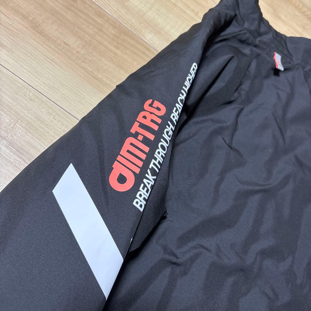 新品　アシックス　メンズ　ウィンドブレーカージャケット　上　ブラック　あったかL