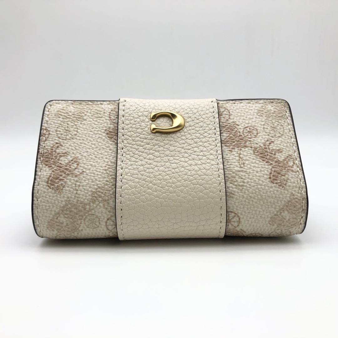 COACH ★大人気★ 6リング キーケース ホース キャリッジ チョーク 新品
