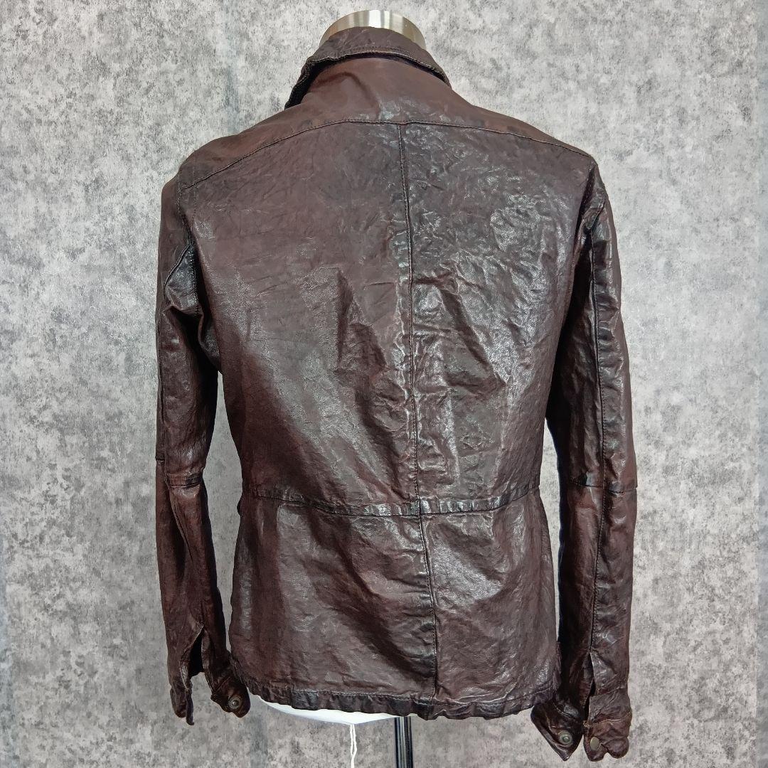 シープレザー ヴィンテージ加工レザージャケットL