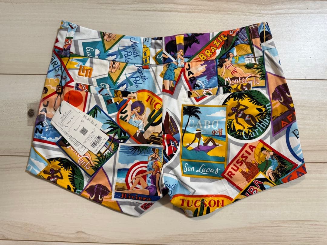 LOUDMOUTH 旅行地ポストカード柄 メンズパンツ