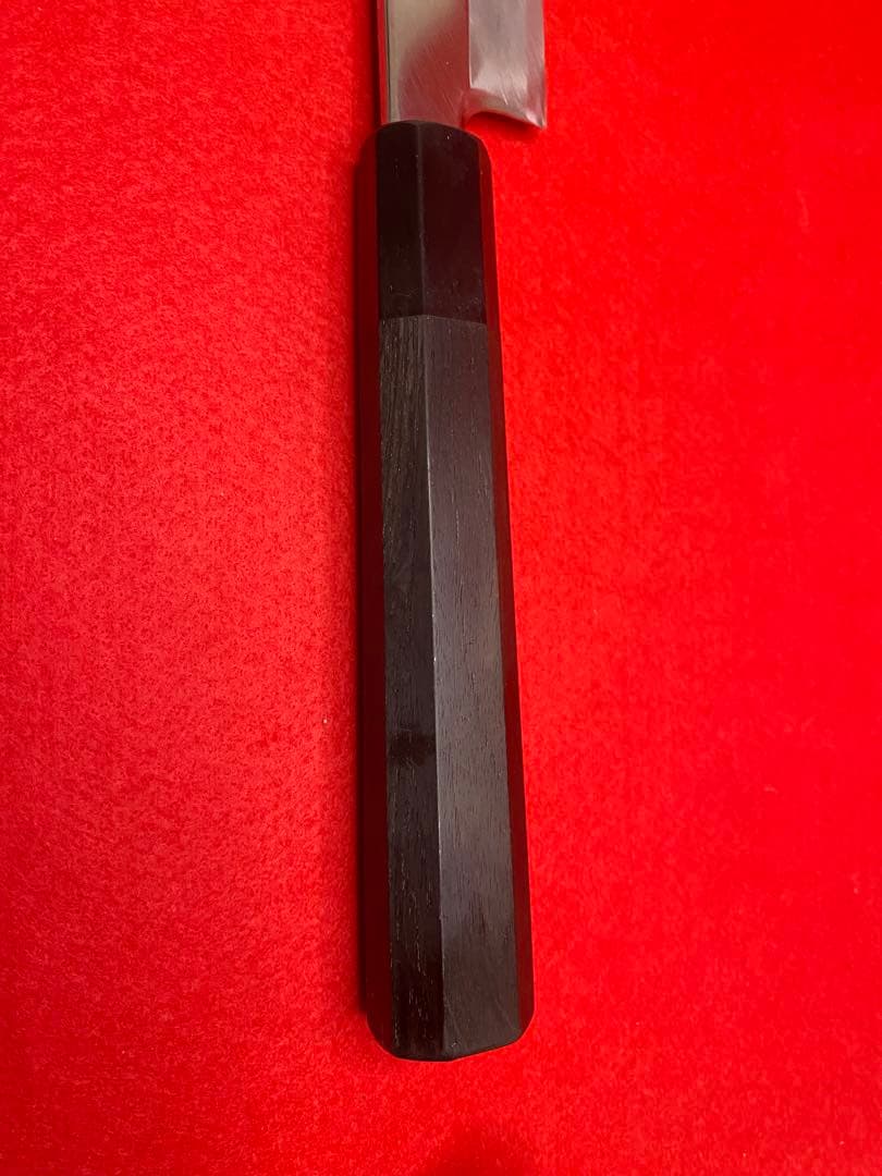 宗良作　柳刃包丁 尺一　本鍛錬　黒檀柄