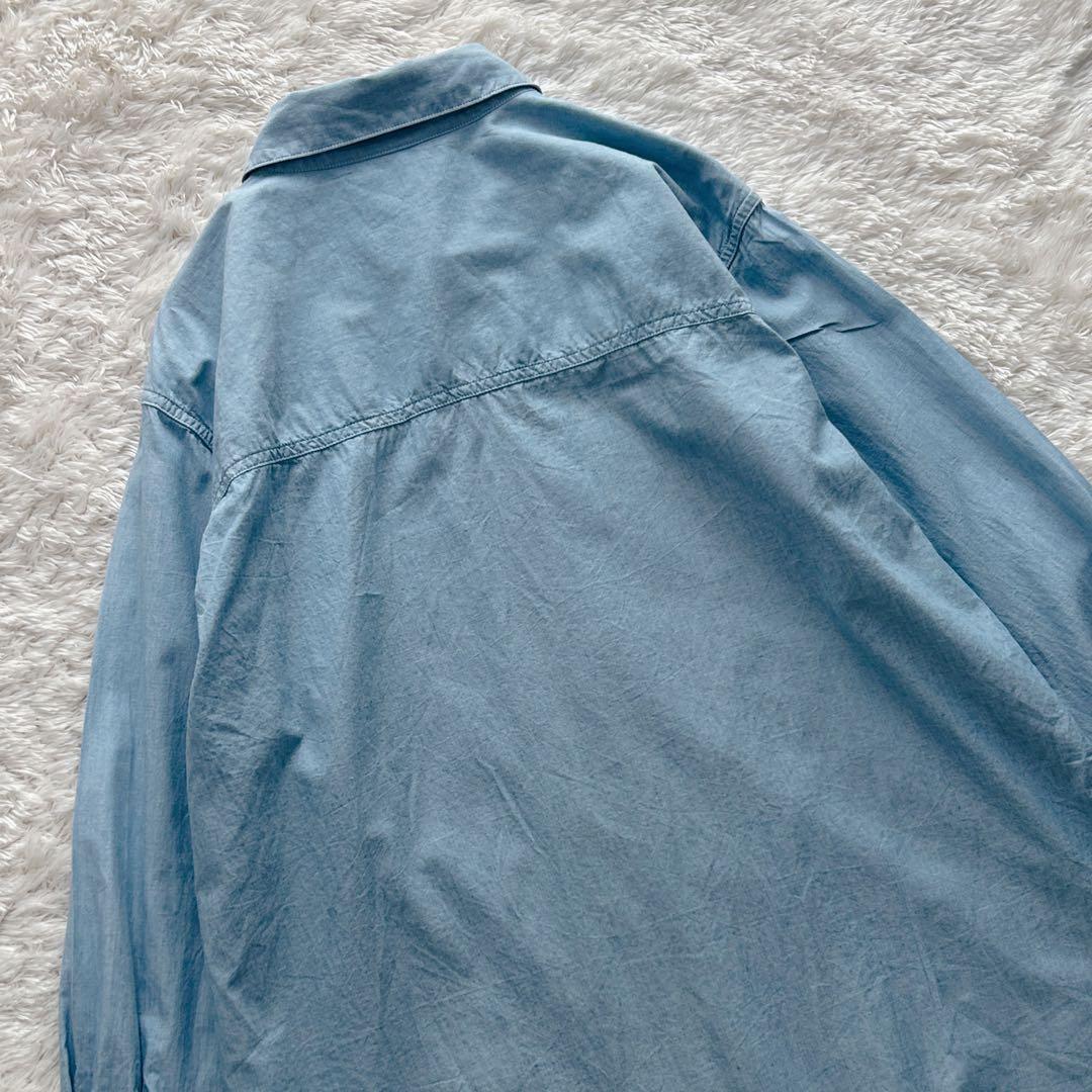 23SS Plage プラージュ ダンガリーシャツ ライトブルー ゆったり