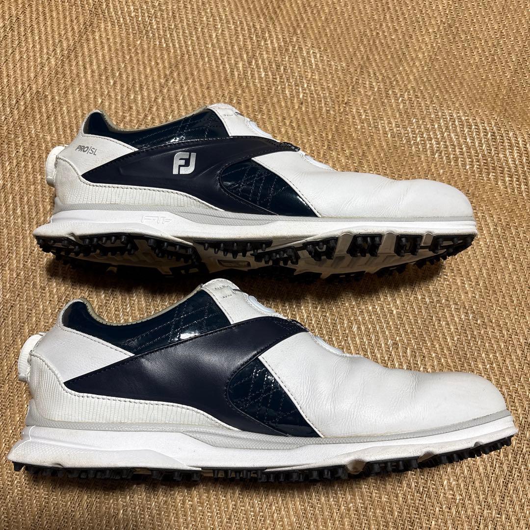 FJ ゴルフシューズ プロsl ホワイト/ネイビー