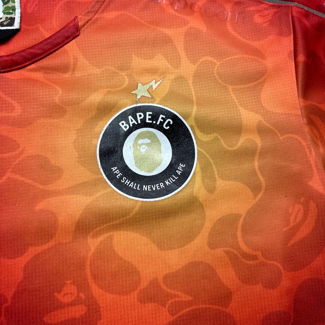 PUMA BAPE.FC サッカーシャツゲームシャツLグラデーションカラー
