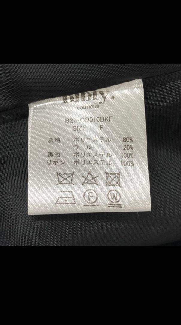 Bibiy ケープコート ブラック