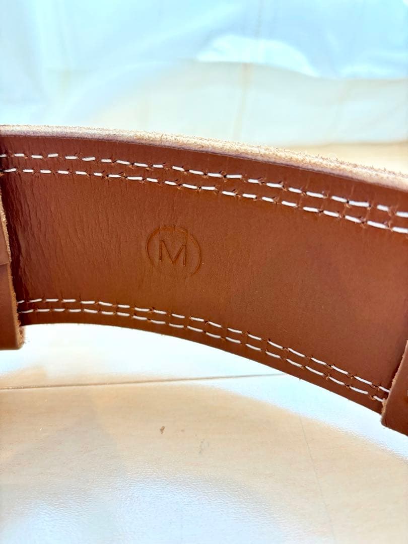 Mサイズ　ゴールドジム(GOLD'S GYM) プロレザーベルト