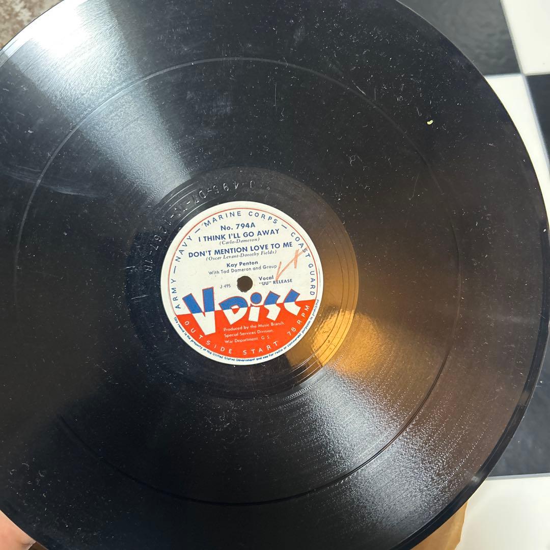 ジャズのV-Disc 5枚セット！SPレコード、SP盤、戦時中