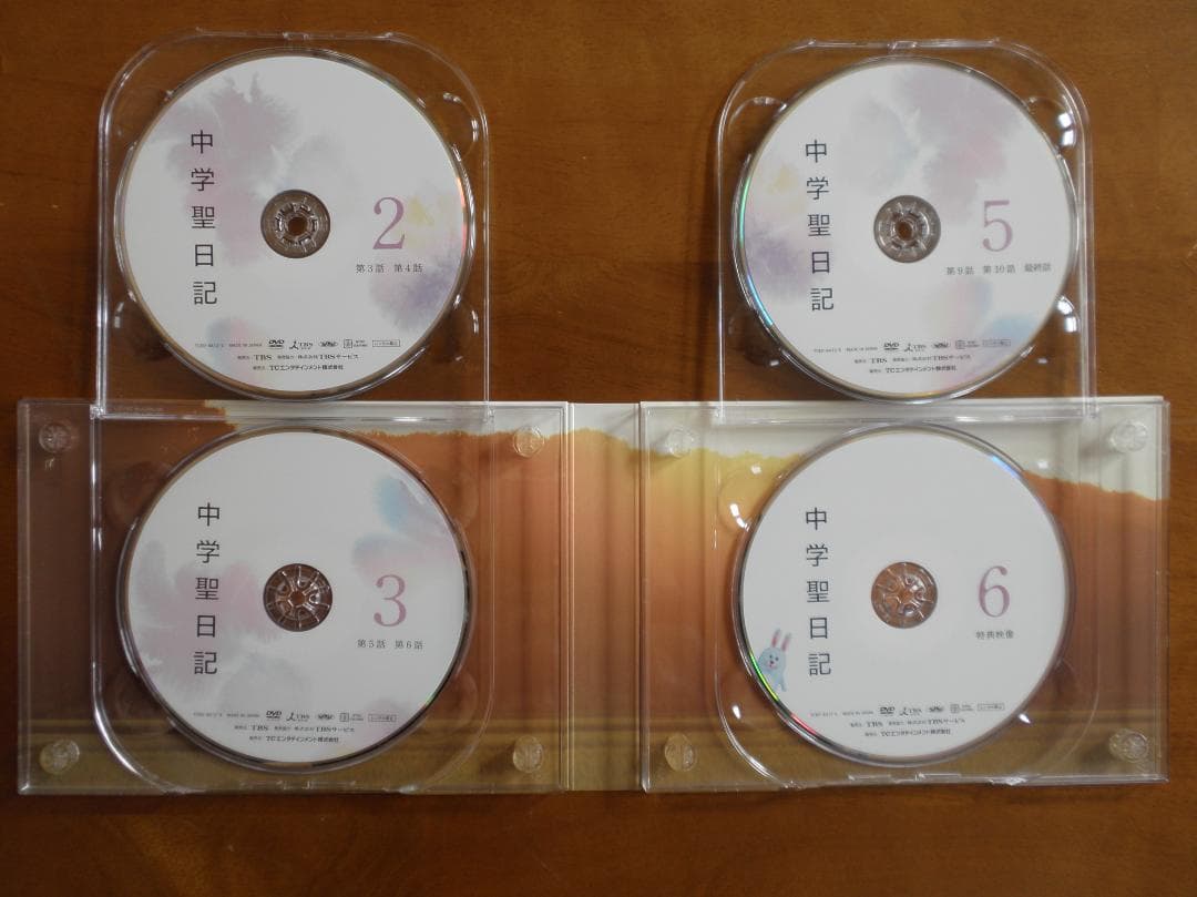 初回限定＆早期予約特典　中学聖日記　DVDーBOX（６枚組）　写真＆写真立て付き