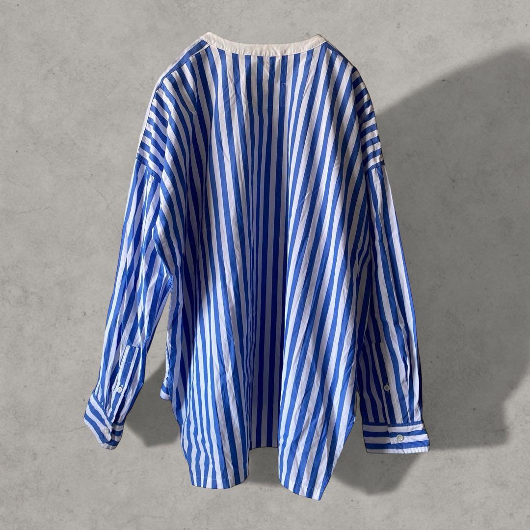 美品✨ユニヴァーサルティシュ ストライプ シャツ ブラウス コットン 日本製