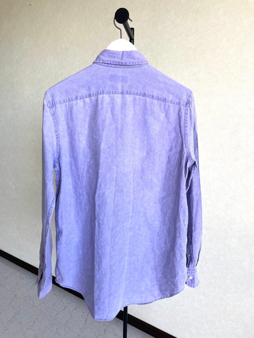 ラルフローレン リネンシャツ　パープル
