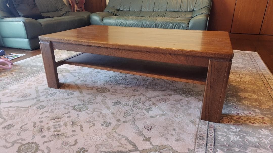 ローテーブル　木製　棚付き【3月中限定】（重複出品）