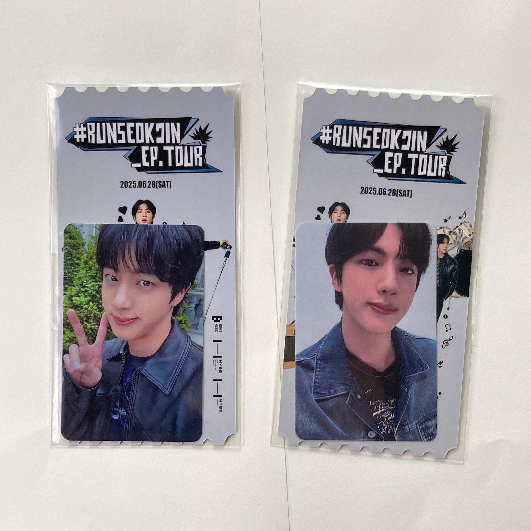 BTSジン RUNSEOKJIN_EP.TOUR LIVE PLAYトレカ2枚