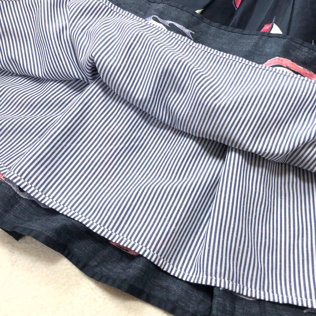 極美品　ローラアシュレイ　ロングワンピース　ヨット✨　綿100%　さらさら質感✨