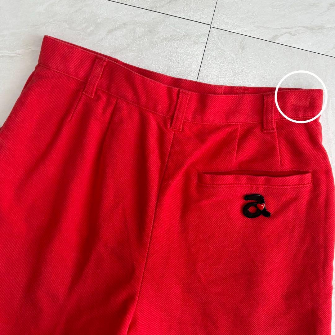 アルチビオ archivio ゴルフ ショートパンツ ロゴ 赤 36