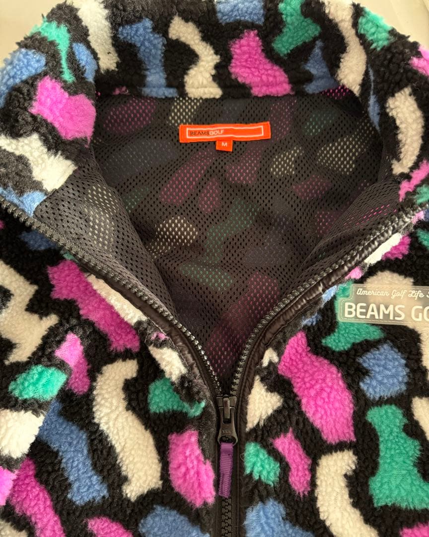 【BEAMSGOLF】ビームスゴルフ メンフィス フリース ブルゾンMレディース