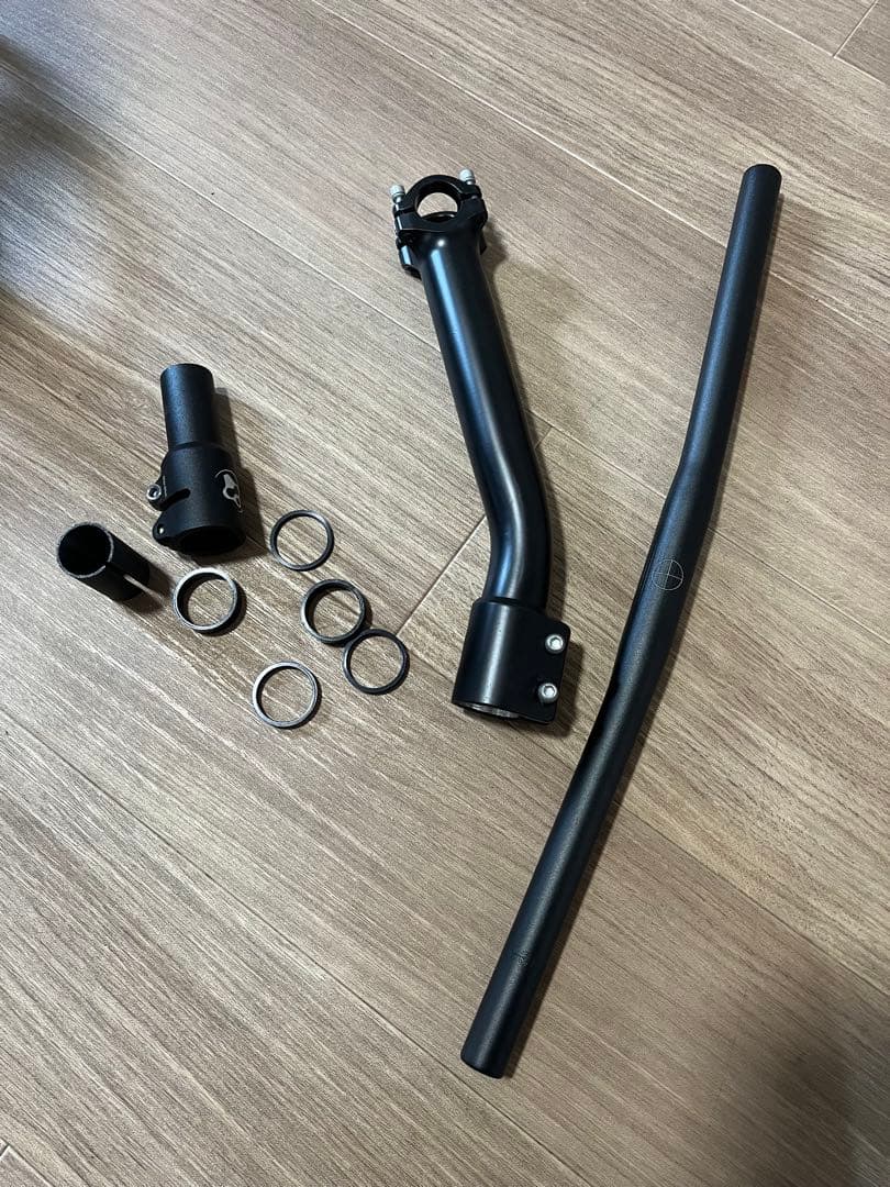 Panasonicトレンクル アルミ合金 前傾ヘッドチューブ ステム セット