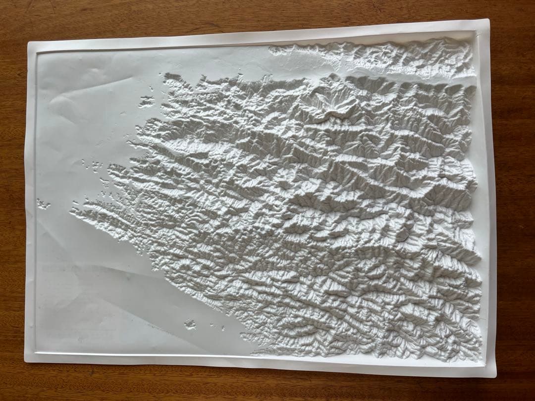 クニャ　マップ 那賀川　流域　立体　地図　Kunya-Map