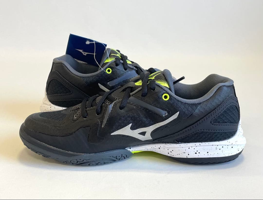 ミズノ【23.0cm】71GA244440 バドミントンシューズ 幅広 ブラック