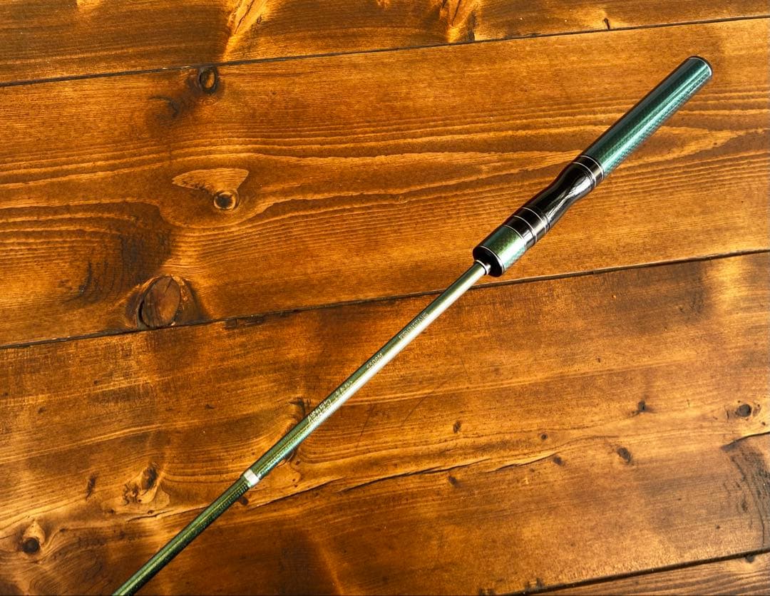 超軽量　カーボンロッド　S508M トラウトロッド　スピニングロッド グリーン