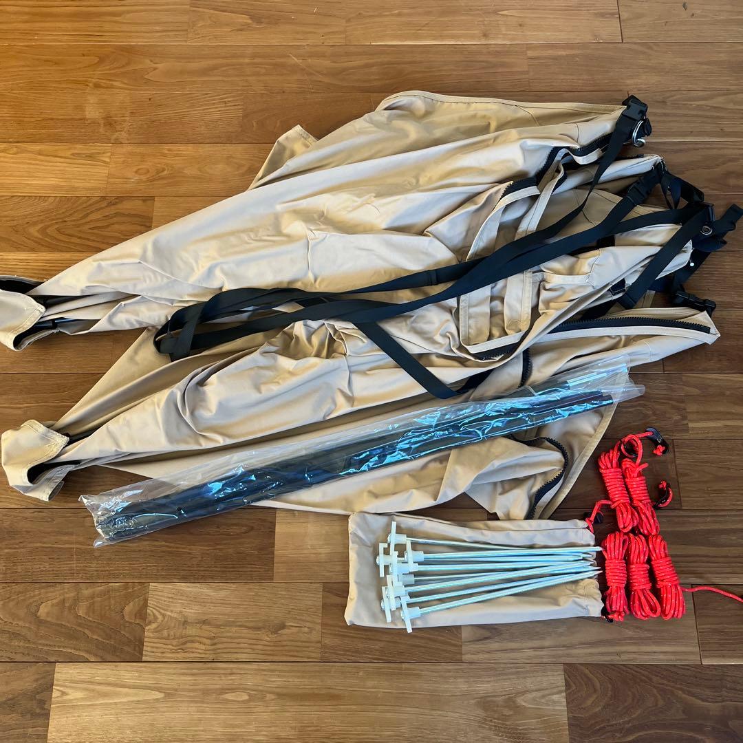 未使用 VASTLAND ポップアップシールド タン キャンプ アウトドア