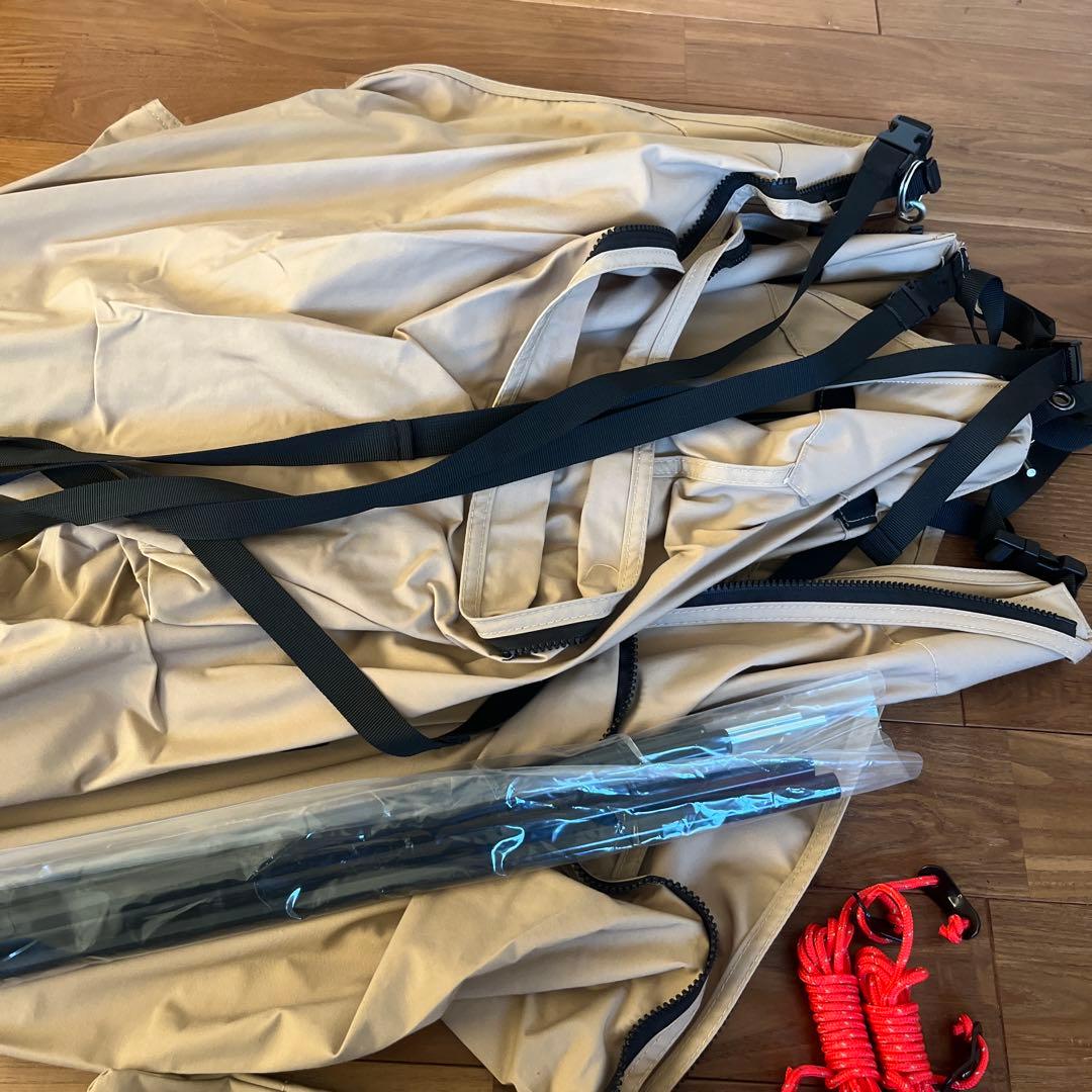 未使用 VASTLAND ポップアップシールド タン キャンプ アウトドア