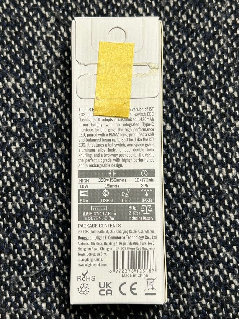 OLIGHT (オーライト) i5R EOS ローズレッド