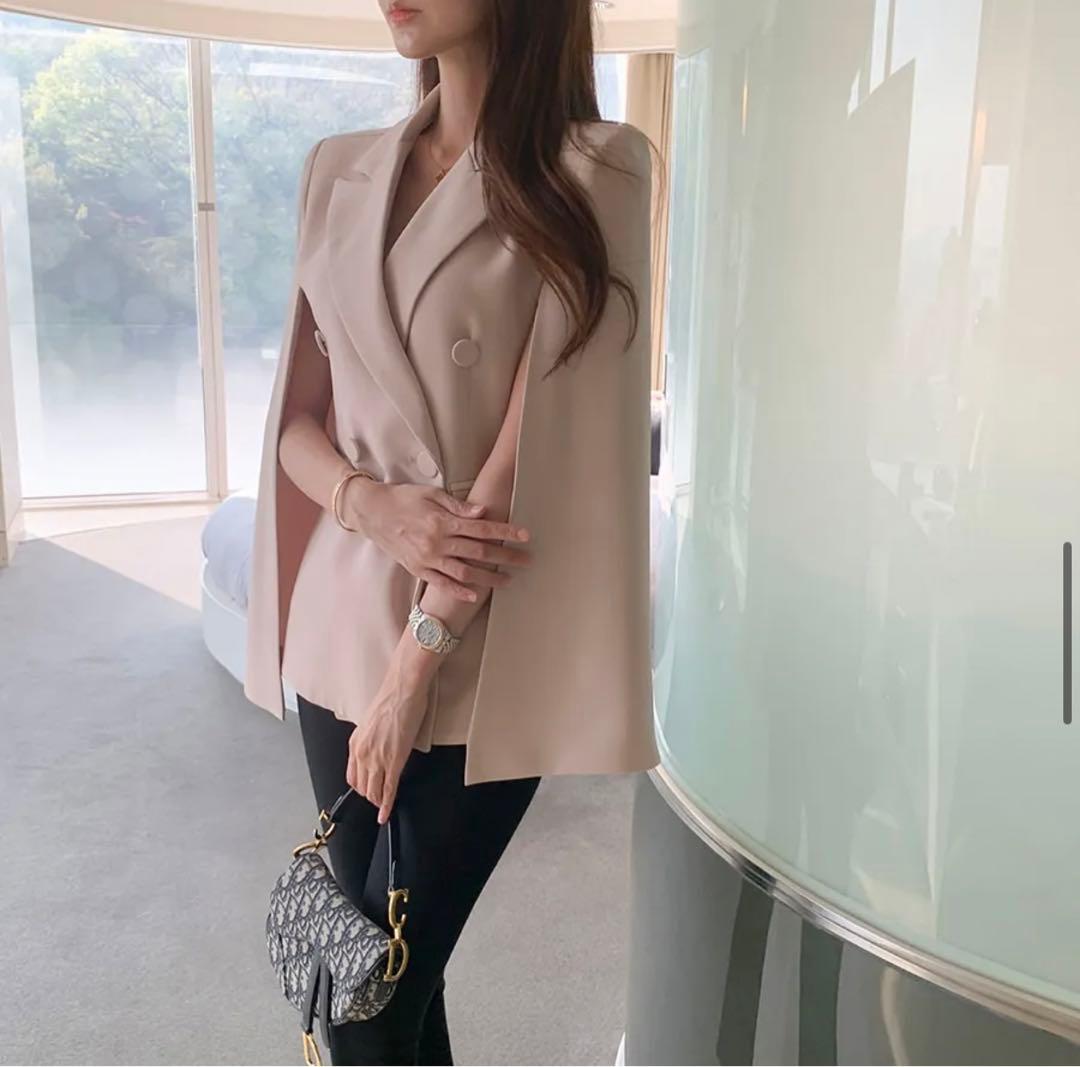 ダブルボタンケープジャケット・p235560