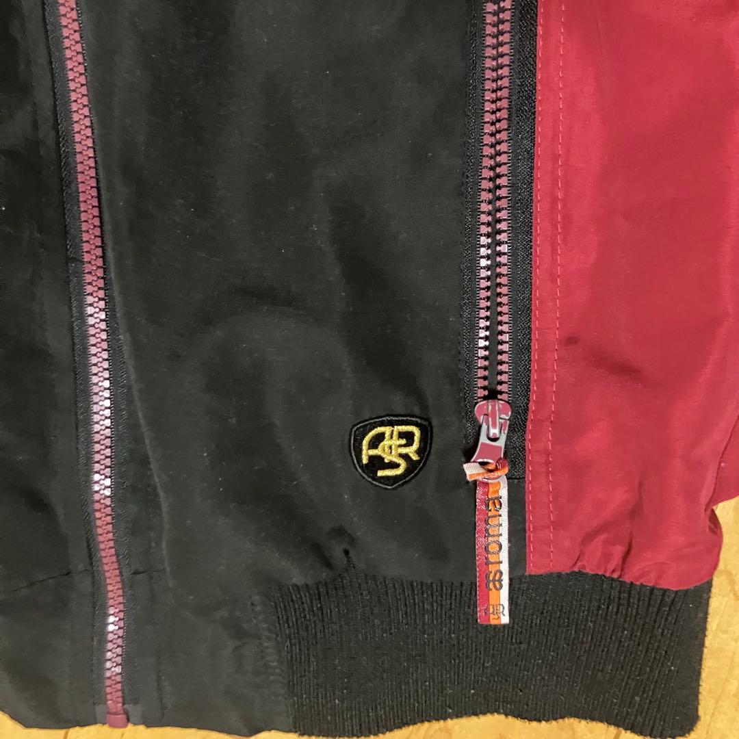 【冬物セット割】ASローマ　ジャージ上下セット　黒　ROMA レア物　S〜M