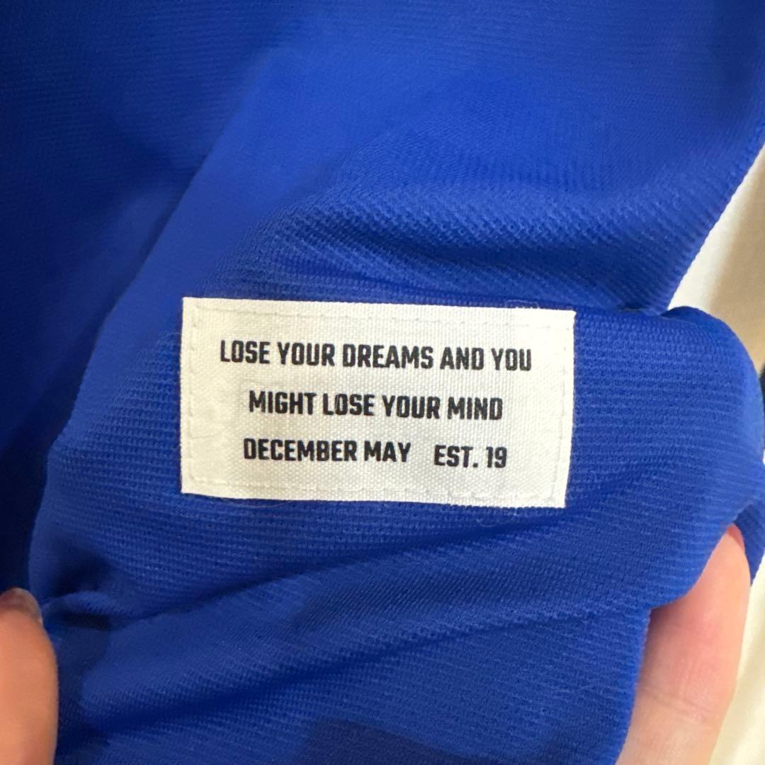 DECEMBER MAY 青 ポロシャツ