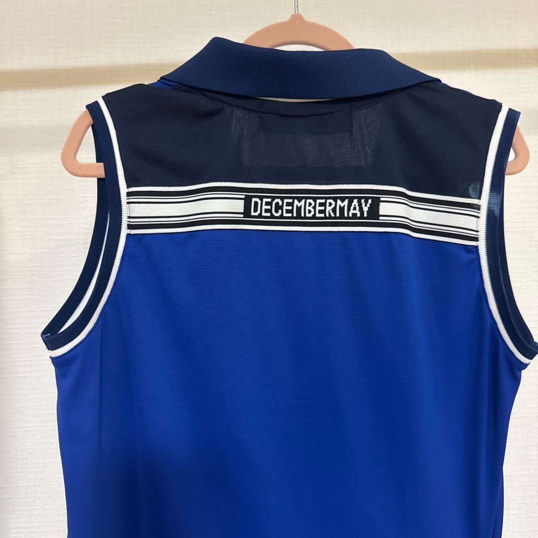 DECEMBER MAY 青 ポロシャツ