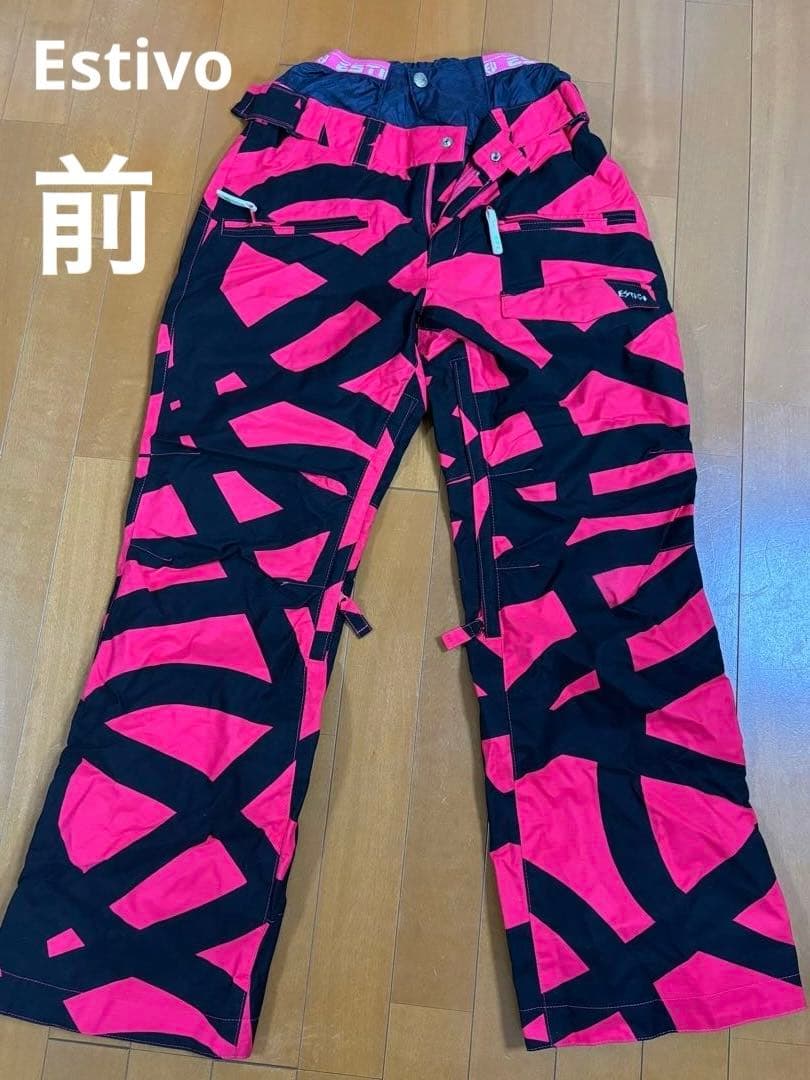 ★早い者勝ち★スノーボウェアセット　おしゃれ（黒・ピンク・ドット柄）