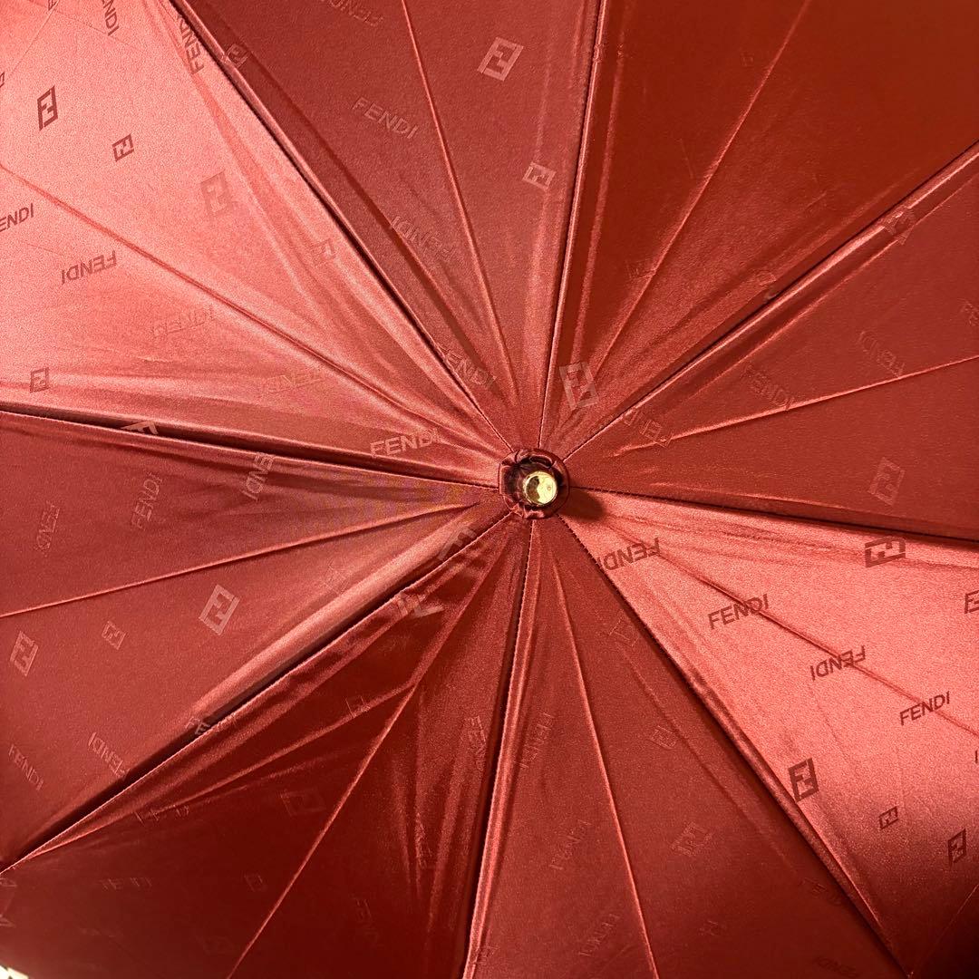 【希少品】 FENDI 折り畳み傘 ズッカ柄 総柄 レイングッズ 傘