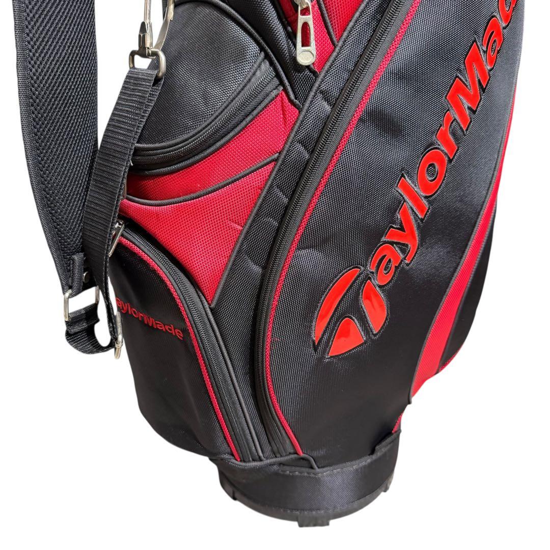 【即日発送】TaylorMade キャディバッグ 5分割 赤黒 ゴルフ 2238