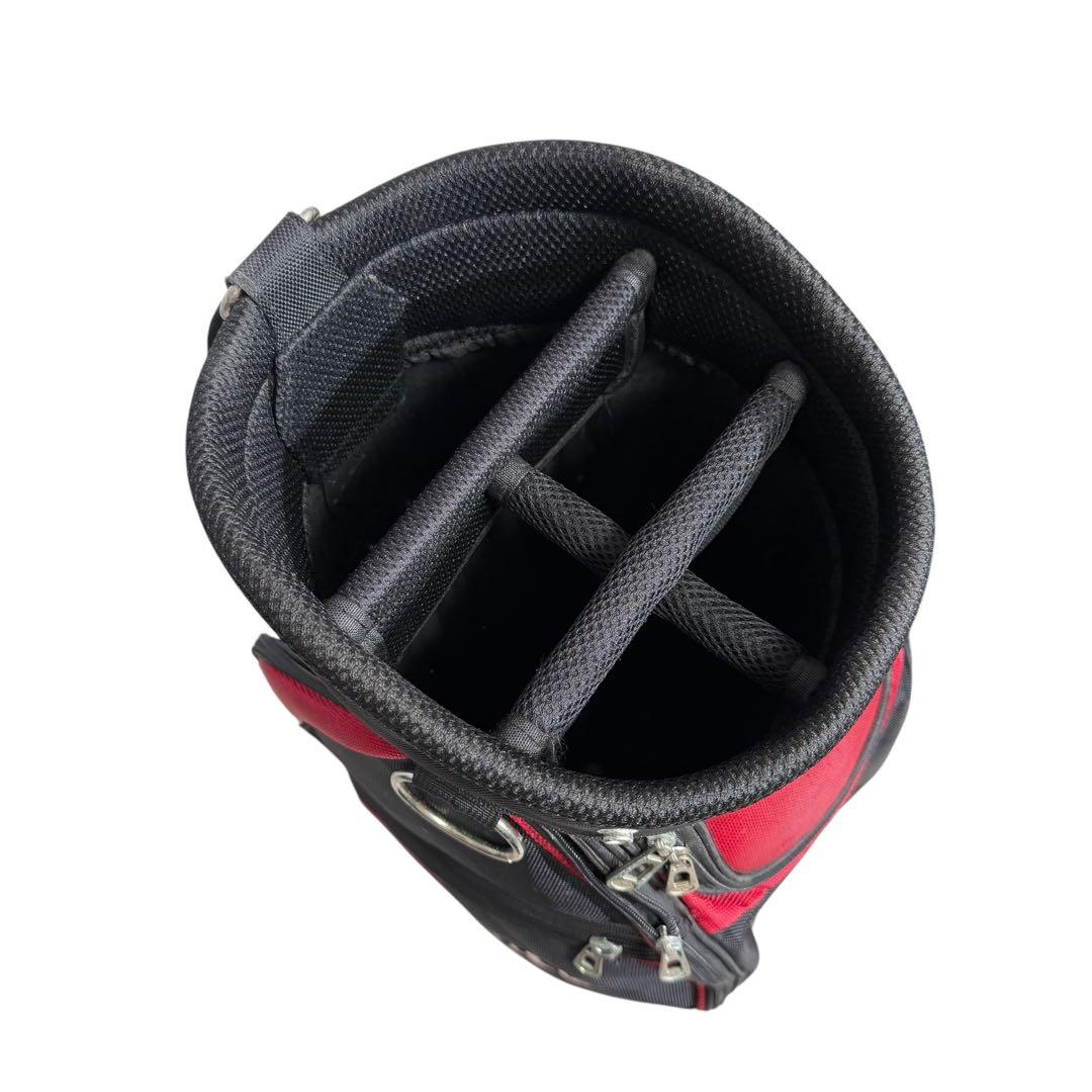 【即日発送】TaylorMade キャディバッグ 5分割 赤黒 ゴルフ 2238