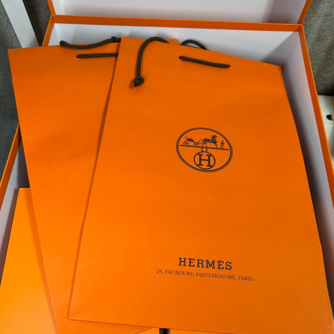 プ*読様 HERMES 空き箱 4つセット 巾着 ショッパー付き 空箱 特大 ラ