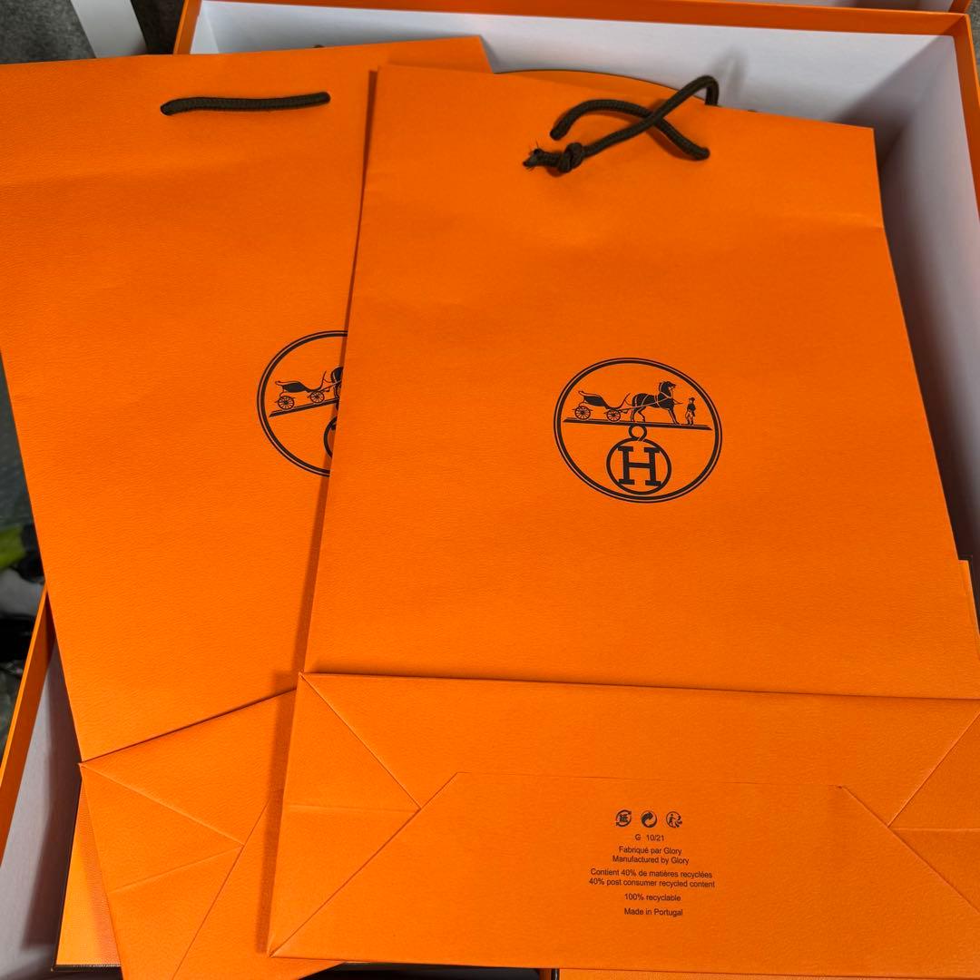 プ*読様 HERMES 空き箱 4つセット 巾着 ショッパー付き 空箱 特大 ラ