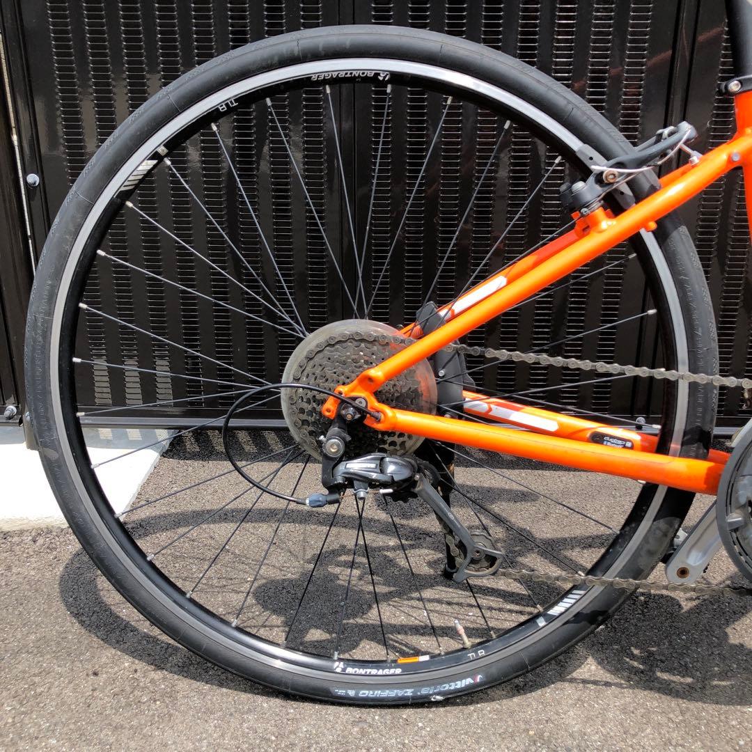 Trek クロスバイク オレンジ 700C 7段ギア