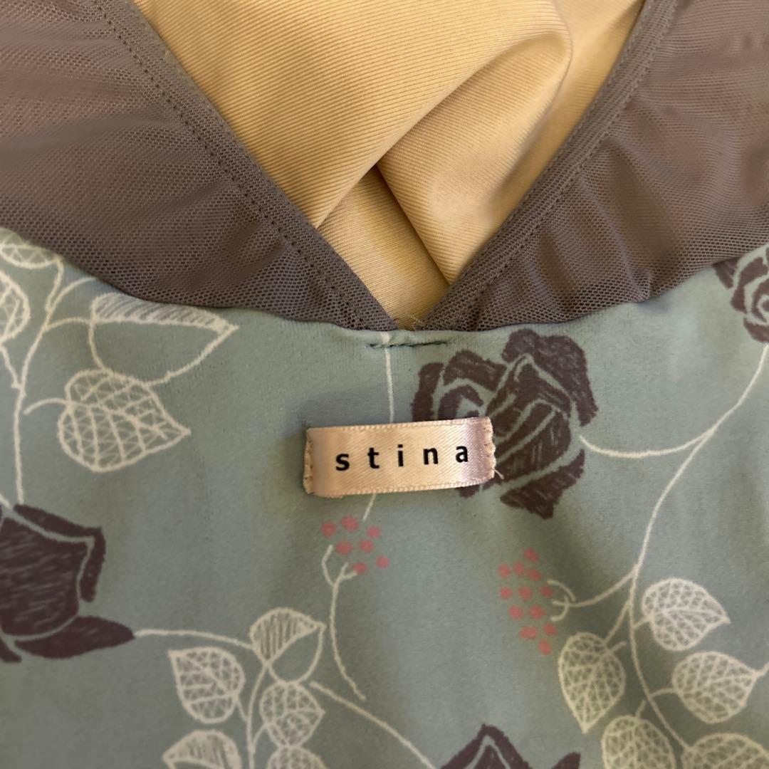 stina バレエ レオタード Jr.S 130-140 水色 青