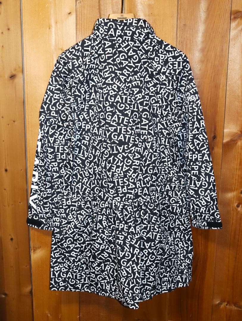 新品 パーリーゲイツ CRAFTEVO レインコート ロゴ＆千鳥柄 (2) Ⓗ