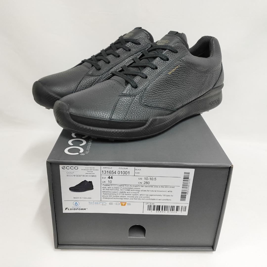 ○★新品 未使用 エコー バイオムハイブリッド ゴルフシューズ ブラック27.5