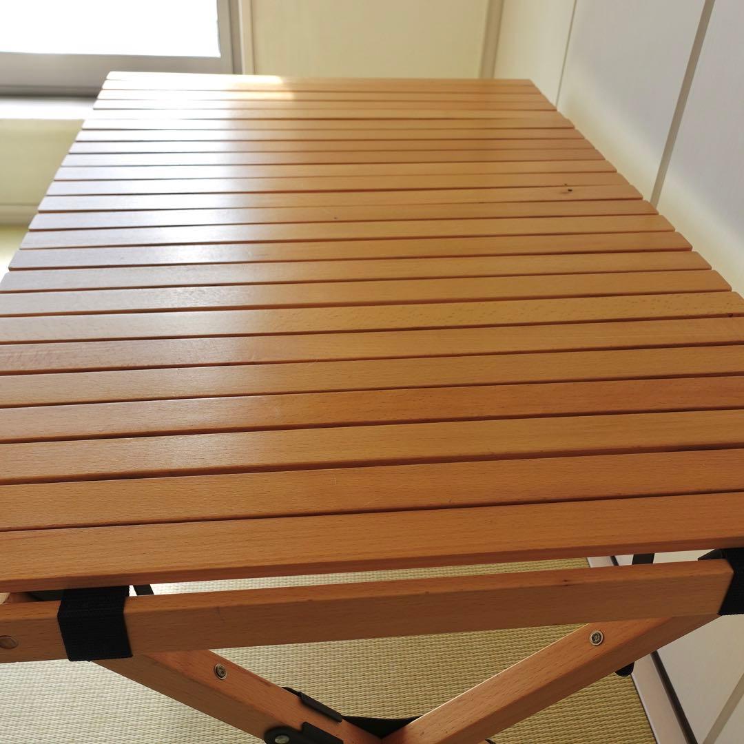 ハイランダー ウッドロールトップテーブル 幅90 高さ45