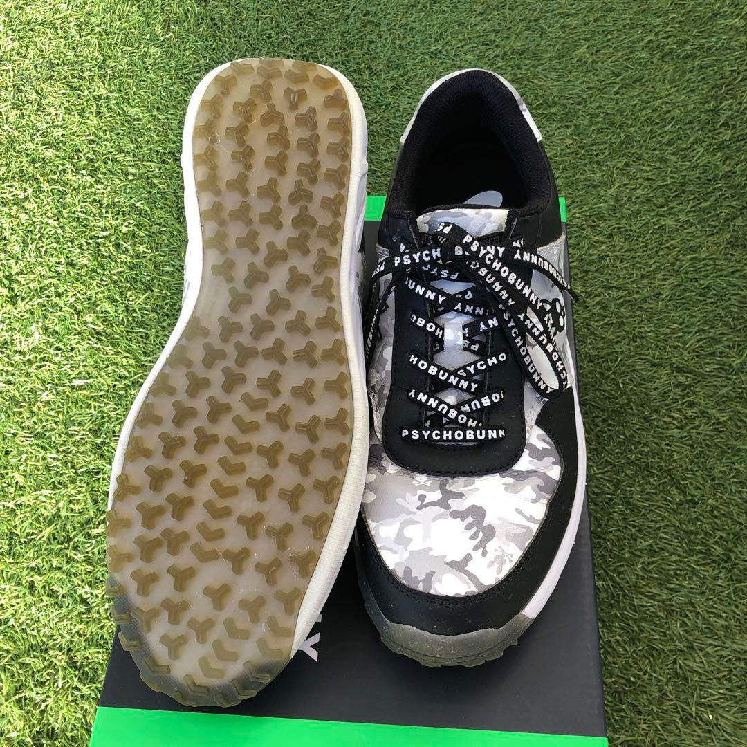 PSYCHO BUNNY カモフラージュ ゴルフスニーカーサイズ27.5cm