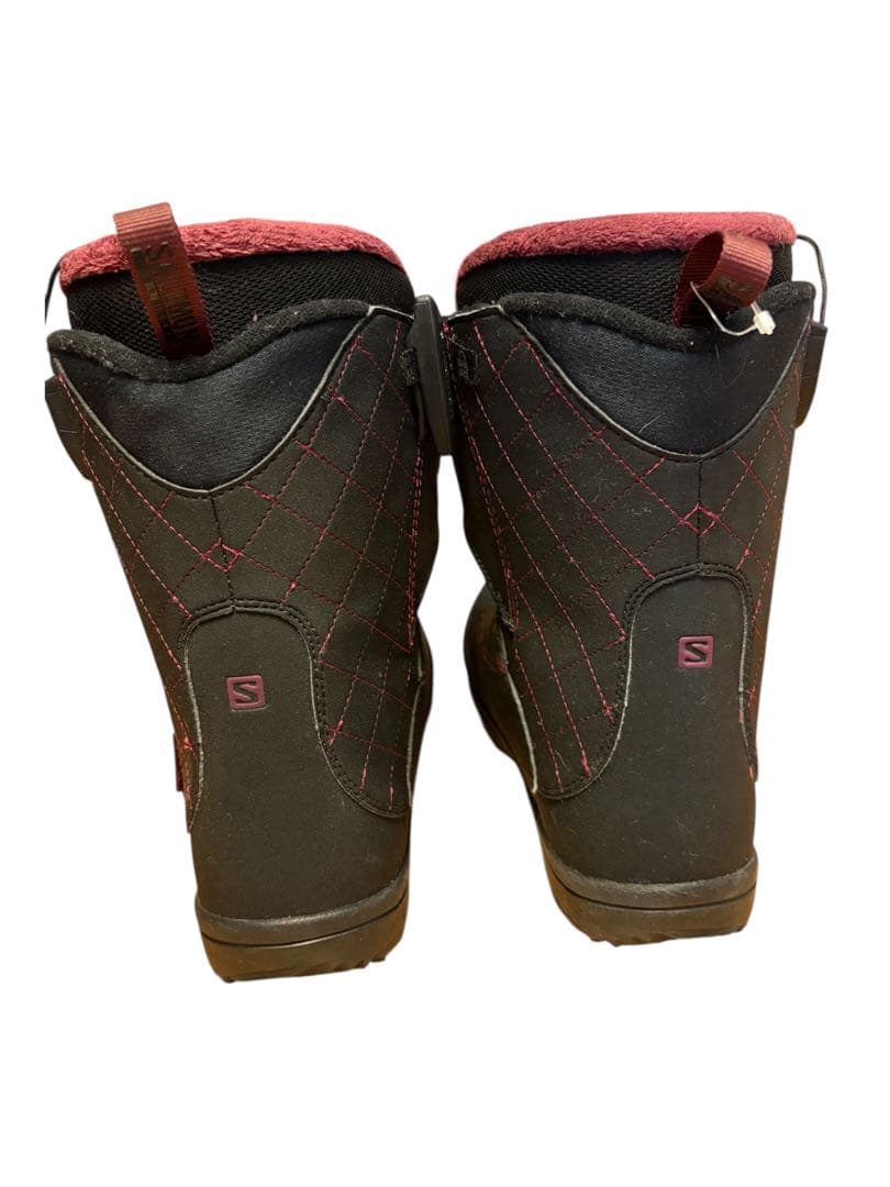 Salomon 女性用スノーボードブーツ ブラック/レッド