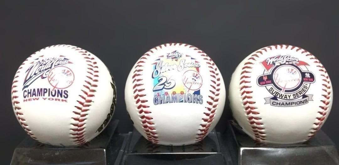 MLB ヤンキース ワールドシリーズ チャンピオンボール 3個セット
